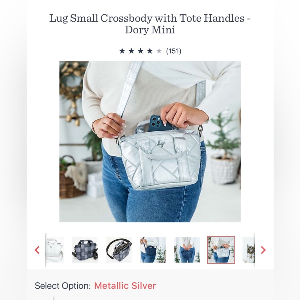 Lug Crossbody Metallic Purse Mini Dory